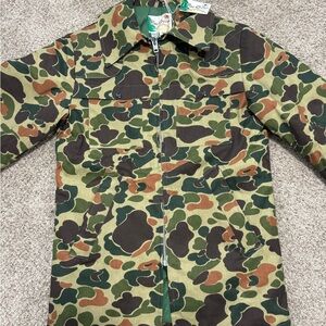 Vintage Duck Camo Hunting Jacket